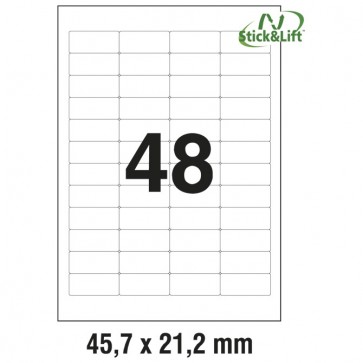 Etikete ILK 45,7x21,2mm odljepljive pk25L Zweckform L4736REV-25