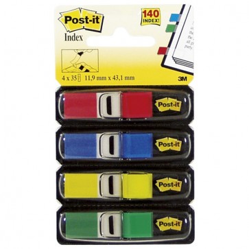 Zastavica 11,9x43,2mm 4bojex35L Post-it 3M.683-4 ABXEU
