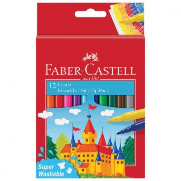 Flomaster školski 12boja Faber Castell 554201 blister