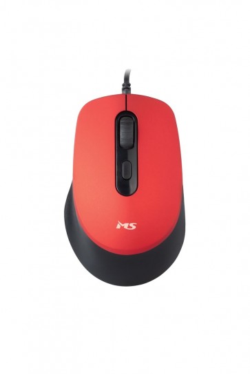 MIŠ MS FOCUS C122 crveni žičani miš
