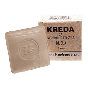 Kreda krojačka pk5 Karbon bijela