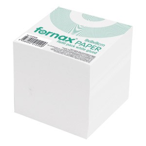 Papir za kocku 9x9x9cm ljepljeni bijeli