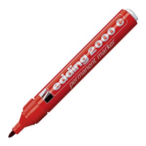 Marker permanentni 1,5-3mm okrugli vrh Edding 2000C crveni