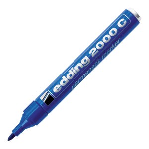 Marker permanentni 1,5-3mm okrugli vrh Edding 2000C plavi