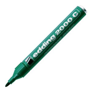 Marker permanentni 1,5-3mm okrugli vrh Edding 2000C zeleni