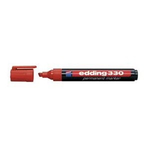 Marker permanentni 1-5mm klinasti vrh Edding 330 crveni