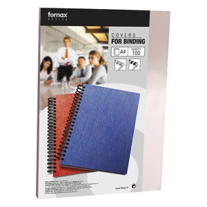 Korice za spiralni uvez 180my pvc A4 pk100 Fornax prozirne