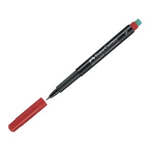 Marker permanentni 0,4mm Multimark Faber Castell 1523 crveni
