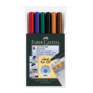 Marker permanentni 0,6mm Multimark Faber Castell 1513/6