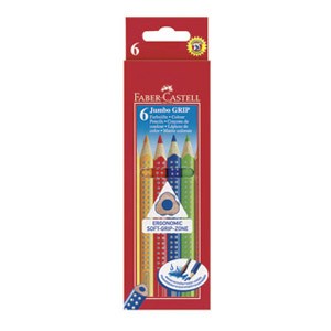 Boje drvene 6boja Jumbo Grip Faber Castell 110906