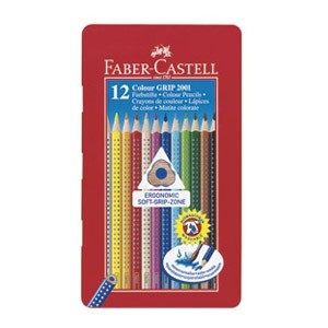 Boje drvene 12boja limena kutija Grip 2001 Faber Castell 112413
