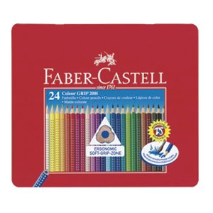 Boje drvene 24boje limena kutija Grip 2001 Faber Castell 112423