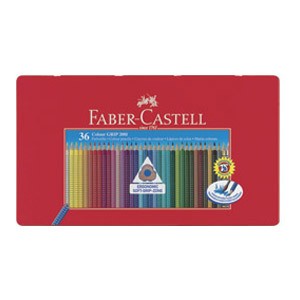 Boje drvene 36boja limena kutija Grip 2001 Faber Castell 112435