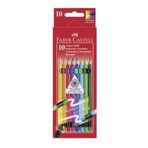 Boje drvene 10boja s gumicom Grip 2001 Faber Castell 116613 blister