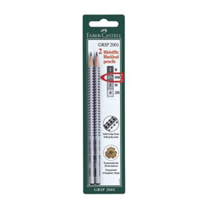 Olovka grafitna HB Grip 2001 pk2 Faber Castell 117497 blister