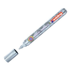 Marker permanentni lakirajući 1-2mm Active Paint Edding 74 srebrni