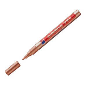 Marker permanentni lakirajući 1-2mm Edding 751 brončani