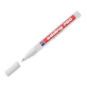Marker permanentni lakirajući 0,8mm Edding 780 bijeli