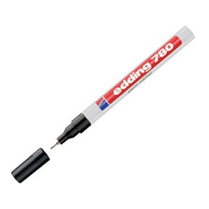 Marker permanentni lakirajući 0,8mm Edding 780 crni