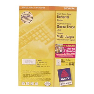 Etikete ILK 52,5x21,2mm pk100L Zweckform 3668
