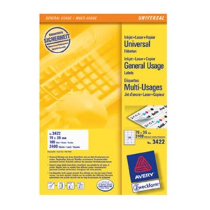 Etikete ILK 70x35mm pk100L Zweckform 3422