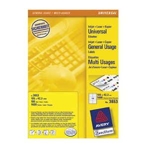 Etikete ILK 105x42,3mm pk100L Zweckform 3653