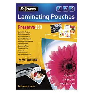 Folija za plastificiranje 250my A4 sjajna pk100 Fellows
