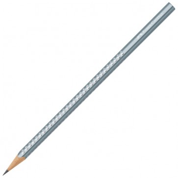 Olovka grafitna B Grip Sparkle Faber Castell 118249 metalik plava