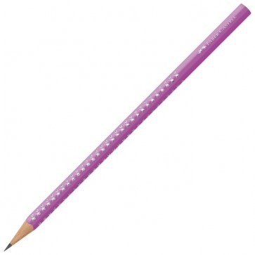 Olovka grafitna B Grip Sparkle Faber Castell 118302 fuksija