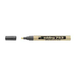Marker permanentni kaligrafski 1-2,5mm Edding 753 zlatni