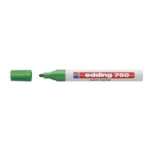 Marker permanentni lakirajući 2-4mm Edding 750 zeleni
