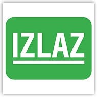 Naljepnica IZLAZ MALA