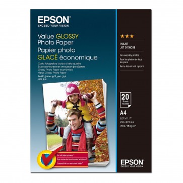 Papir Epson S400037 value glossy photo paper 10x15 183g 20L