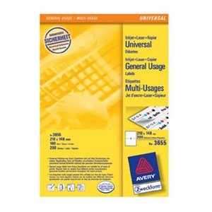 Etikete ILK 210x148mm pk100L Zweckform 3655