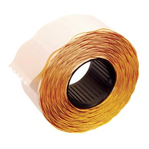 Etikete u roli 26x16mm oble dvoredne Printex narančaste