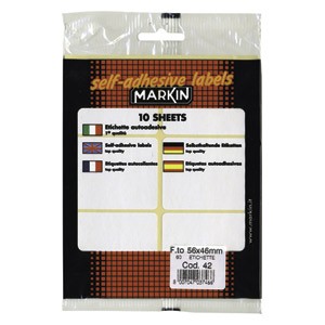 Etikete slep 56x46mm pk10L 10042 blister