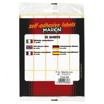Etikete slep 34x14mm pk10L 10026 blister