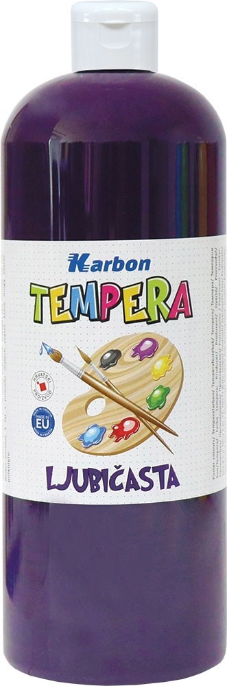 Tempera 1000ml boca KARBON  ljubičasta
