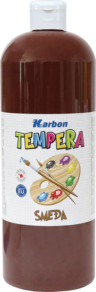 Tempera 1000ml boca KARBON smeđa