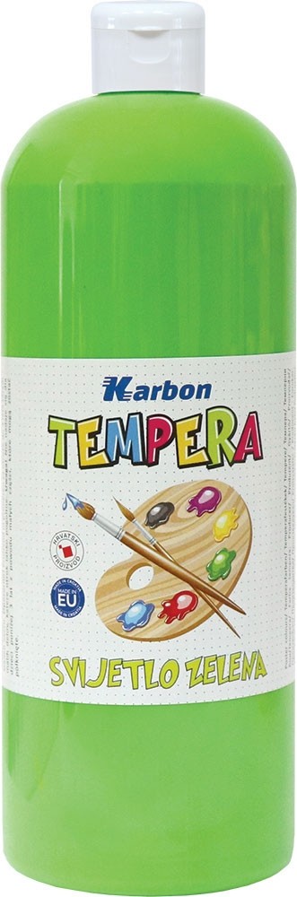 Tempera 1000ml boca KARBON svijetlo zelena