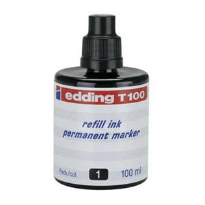 Tinta za marker permanentni  100ml Edding T100 crna