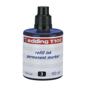 Tinta za marker permanentni  100ml Edding T100 plava