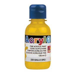 Boja tempera akrilna 125ml CMP 220 zlatno žuta