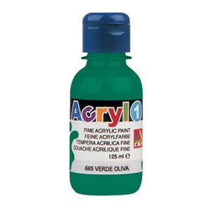 Boja tempera akrilna 125ml CMP 665 maslinasto zelena