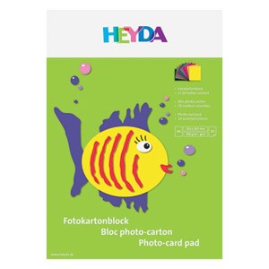 Kolaž - blok A4 10 listova 300g papir u boji Heyda 20-47126 sortirano