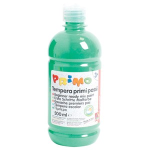 Boja tempera 0,5 litre Primo base CMP zelena