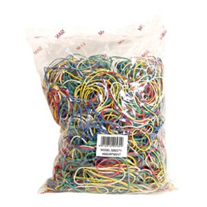 Vezica gumena fi-120-30mm x širina 1,6mm x 1kg boje sortirano