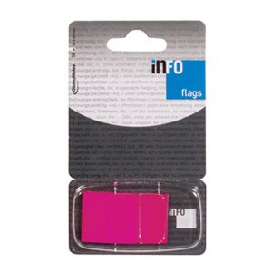 Zastavica 25,4x43,2mm 50L Global Notes 7728-29 fluorescentno pink