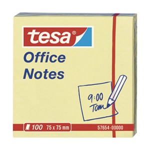 Blok samoljepljiv 75x75mm 100L Office notes Tesa 57654 žuti