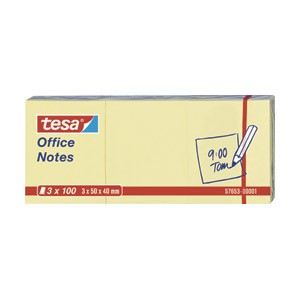 Blok samoljepljiv 40x50mm 3x100L Office notes Tesa 57653 žuti